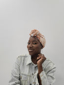 Orange and Pineapple head wrap