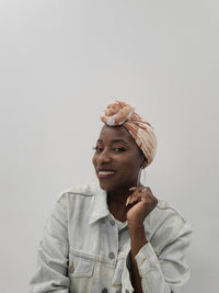 Orange and Pineapple head wrap